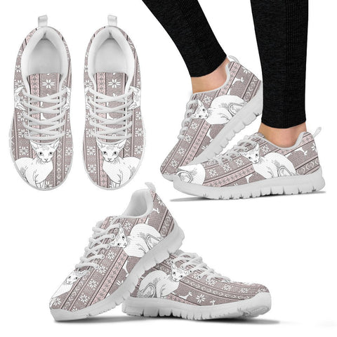 Sphynx Cat Christmas Print Running Shoes For Women-Free Shipping