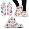 Yorkshire Terrier Pink Pattern Print Sneakers For Women- Express Shipping