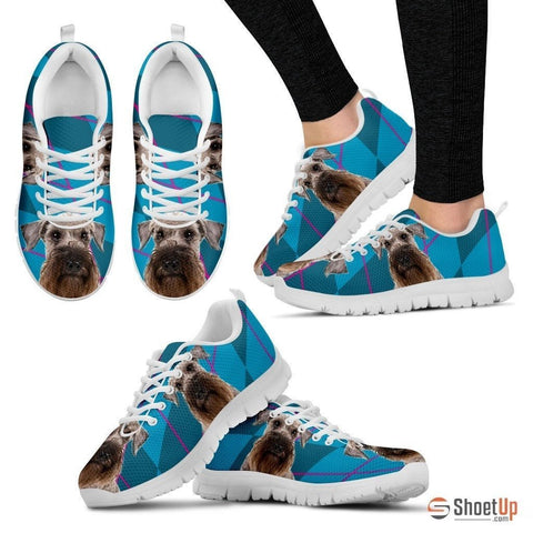 Cesky Terrier Dog (White/Black) Running Shoes For Women-Free Shipping