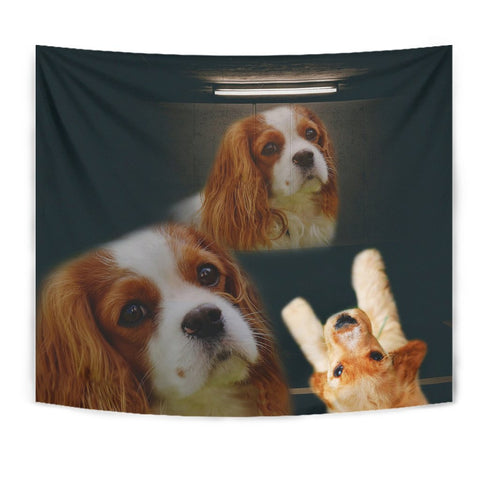 Cavalier King Charles Spaniel Print Tapestry-Free Shipping