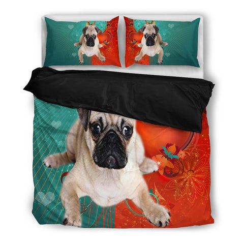 Valentine's Day Special-Cute Pug Print Bedding Set-Free Shipping
