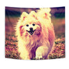 Cute Pomeranian Dog Cartoon Art Print Tapestry-Free Shipping