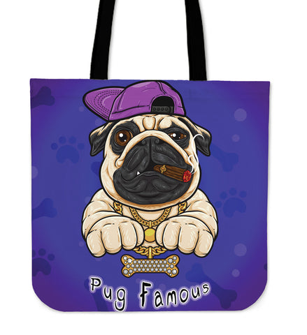 Pug Famous Tote Bag For Lovers of Dogs & Pugs