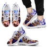Golden Retriever With Glass Print Running Shoe For Men- Free Shipping