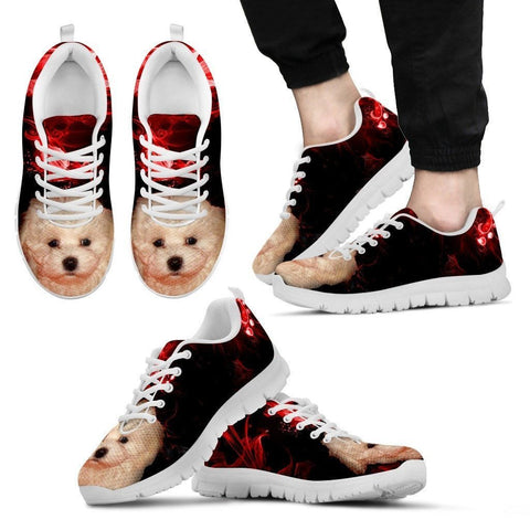 Bolognese Puppy Print Running Shoe For Men- Free Shipping