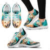 Labrador Retriever On Deep Skyblue Print Shoes For Women- Free Shipping