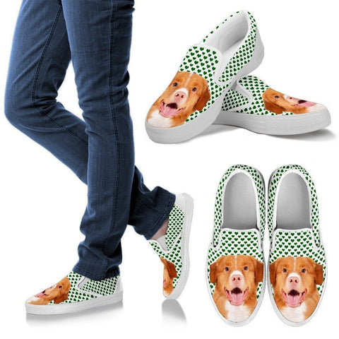 Nova Scotia Duck Tolling Retriever Print Slip Ons For Women-Express Shipping