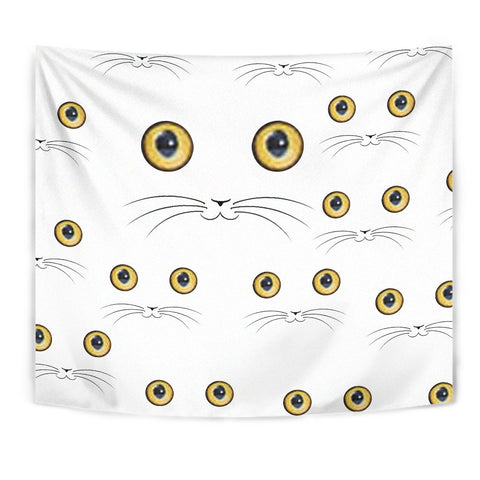 Cute Cat Face Print Tapestry-Free Shipping