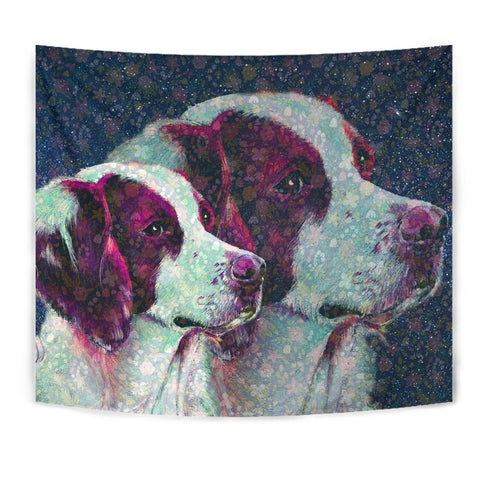 Brittany Dog Art Print Tapestry-Free Shipping