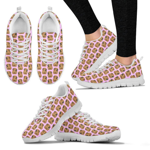 Tibetan Spaniel Pattern Print Sneakers For Women- Express Shipping