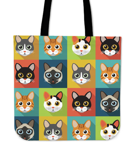 Cute Cats Tote Bag for Cat Lovers