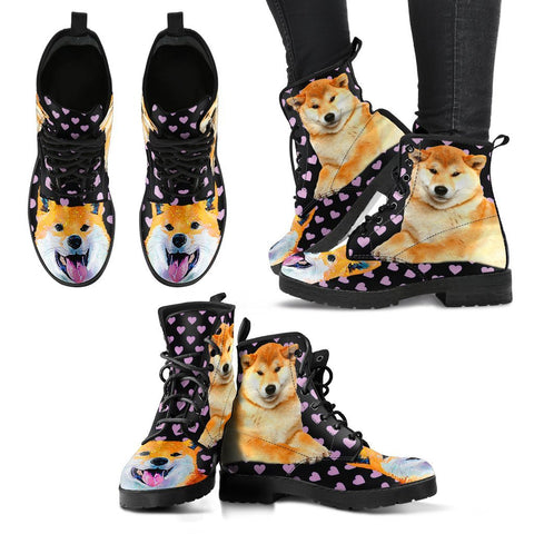 Valentine's Day Special-Shiba Inu Dog Print Boots For Women-Free Shipping