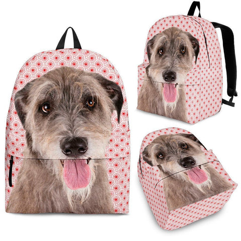 Irish Wolfhound Dog Print Backpack-Express Shipping