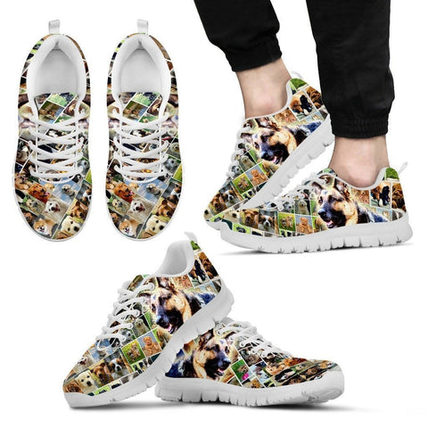 Lovely German Shepherd Print-Running Shoes For Men-Express Shipping