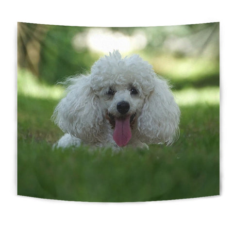 Cute Poodle Puppy Print Tapestry-Free Shipping