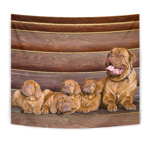 Cute Bordeaux Mastiff Print Tapestry-Free Shipping