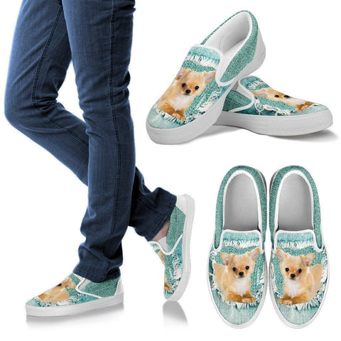 Cute Chihuahua Dog Print Slip Ons For Women-Express Shipping