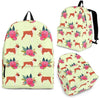 Boxer Dog Print Backpack- Express Shipping