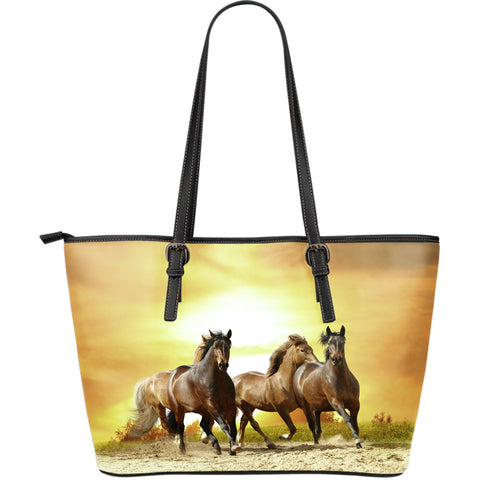 Brumby Horse Lovers Leather Large Handbag