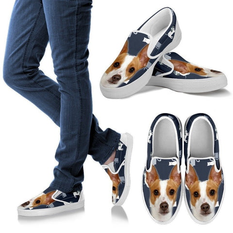 Rat Terrier Print Slip Ons For Women- Express Shipping