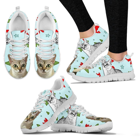 Singapura Cat Christmas Running Shoes For Women- Free Shipping