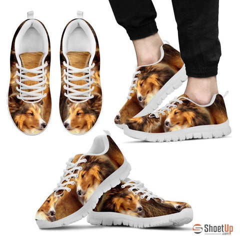 Customized Dog Print (Black/White) Running Shoes For Men-Free Shipping Limited Edition