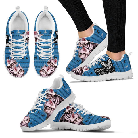 American Shorthair Cat Christmas Running Shoes For Women- Free Shipping