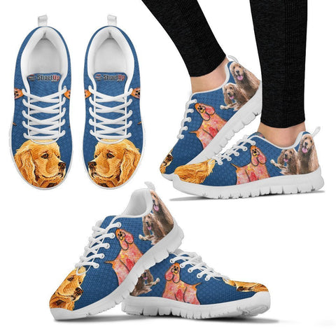 Lovely American Cocker Spaniel Print Running Shoes For Women- Free Shipping