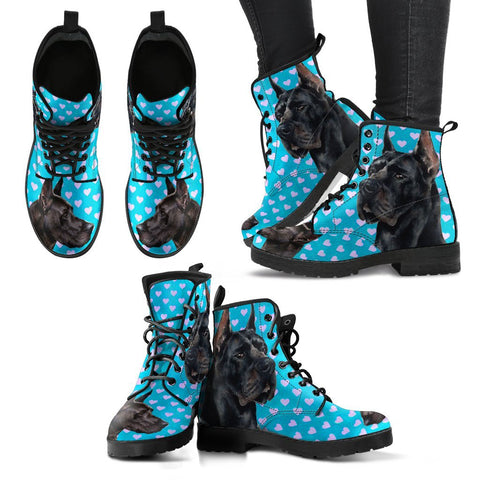 Valentine's Day Special-Great Dane Dog Print Boots For Women- Free Shipping