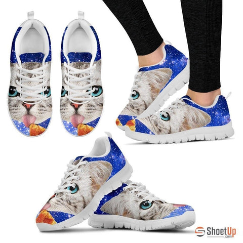Cat Eat Pizza Running Shoes-3D Print For Women-Free Shipping
