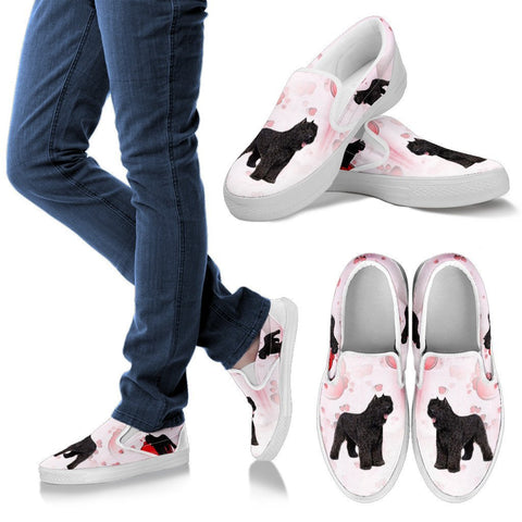 Valentine's Day Special-Bouvier des Flandres Print Slip Ons For Women-Free Shipping