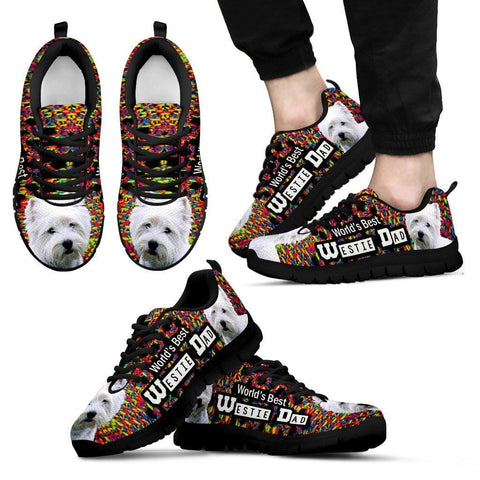 'World's Best West Highland White Terrier Dad' Running Shoes-Father's Day Special