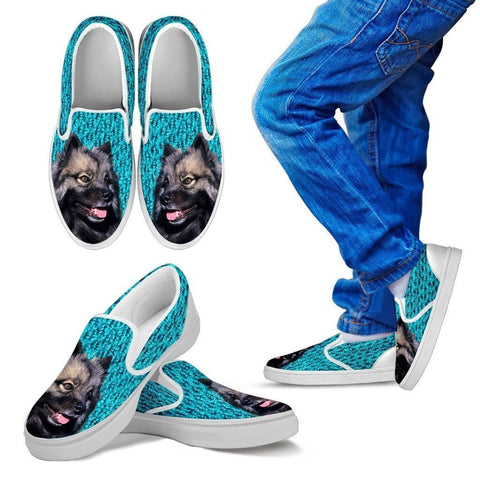 Keeshond Dog Slip Ons For Kids-Free Shipping