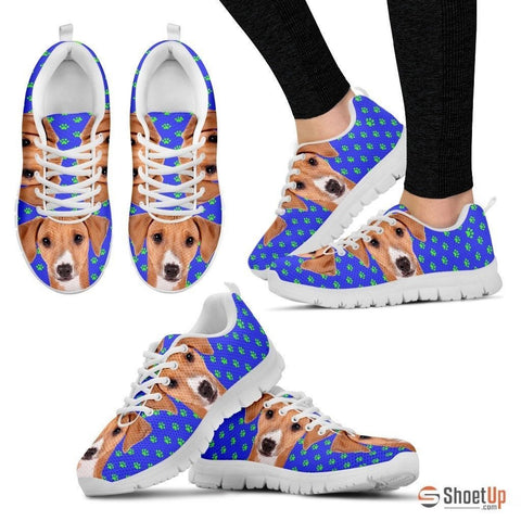 Azawakh Dog (White/Black) Running Shoes For Women-Free Shipping