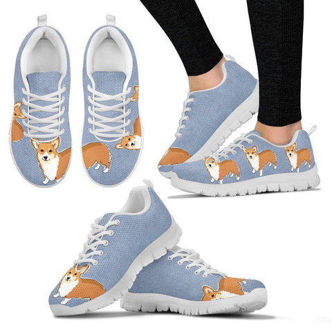 Cute Pembroke Welsh Corgi Print Running Shoes For Women-Free Shipping