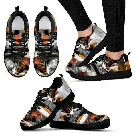 Abstract Cat Women's Sneakers