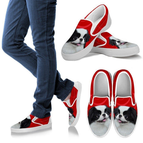 Japanese Chin Print Slip Ons For Women-Express Shipping
