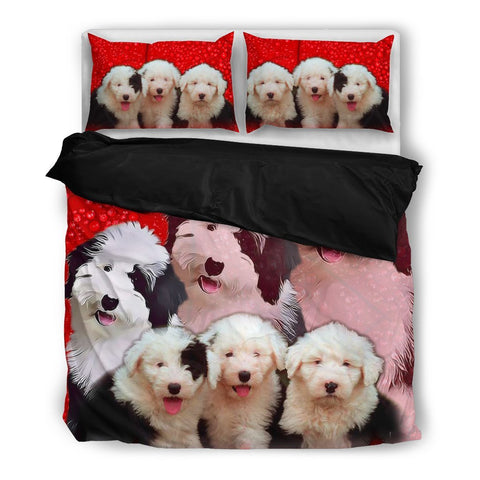 Old English Sheepdog Bedding Set- Free Shipping