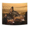 Doberman Pinscher Print Tapestry-Free Shipping