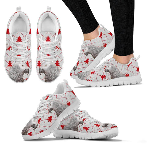 African Grey Parrot3 Christmas Print Running Shoes For Women-Free Shipping