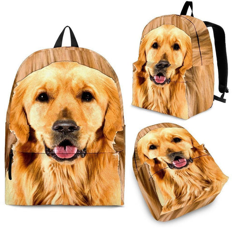 Golden Retriever Print BackPack - Express Shipping