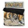 Norwegian Elkhound Love Print Bedding Set-Free Shipping
