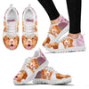 Nova Scotia Duck Tolling Retriever Pink White Print Running Shoes For Women-Free Shipping