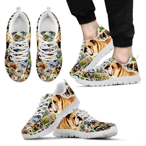 Lovely Bulldog Print-Running Shoes For Men-Express Shipping