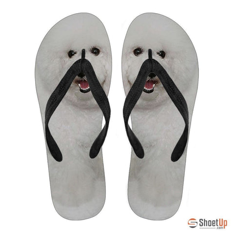 Bichon Flip Flops For Women-Free Shipping