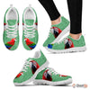 Red And Green Macaw Parrot Running Shoes For Women-Free Shipping