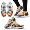 Nova Scotia Duck Tolling Retriever On Black-Women's Running Shoes-Free Shipping