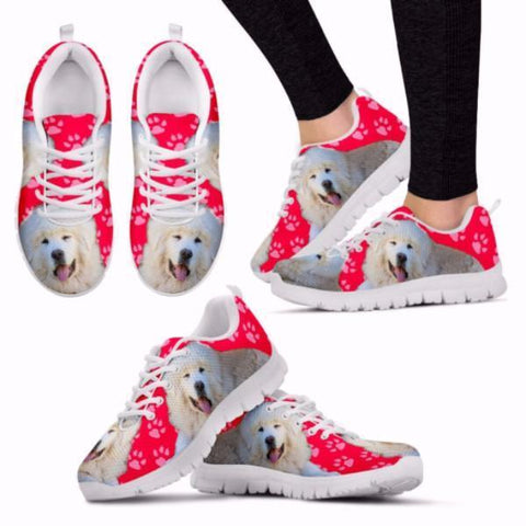 Customized Dog Print Running Shoes for Women-Free Shipping-Designed By Francoise Martin