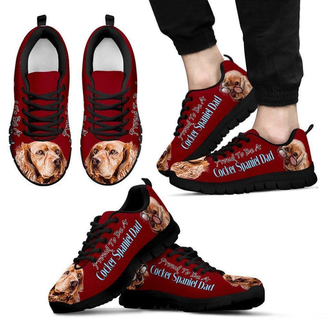 Proud To Be Cocker Spaniel Dad Sneakers For Men- Father's Day Special