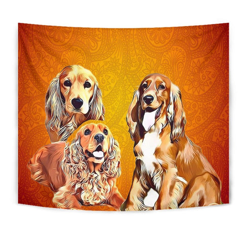 Cocker Spaniel Print Tapestry-Free Shipping